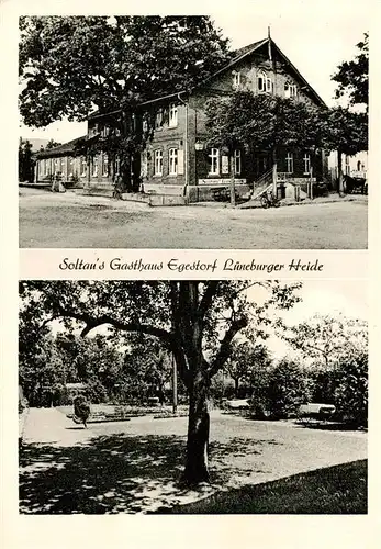 AK / Ansichtskarte 73873678 Egestorf_Nordheide Soltaus Gasthaus Garten Egestorf_Nordheide