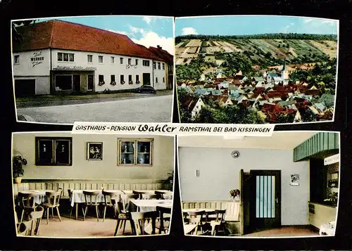 AK / Ansichtskarte 73873696 Ramsthal Gasthaus Pension Wahler Gastraum Panorama Ramsthal