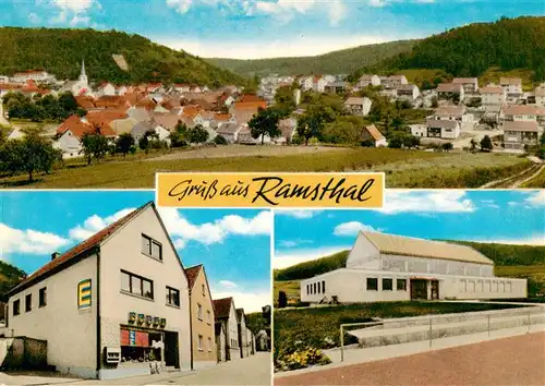 AK / Ansichtskarte 73873697 Ramsthal Gesamtansicht Edeka-Ladengeschaeft  Ramsthal