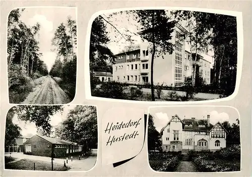 AK / Ansichtskarte 73873699 Hustedt_Celle Teilansichten Heidedorf Waldweg Hustedt_Celle