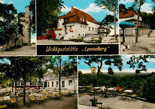 AK / Ansichtskarte  Gonsenheim Waldgaststaette Lenneberg Biergarten Terrasse Fernsicht Gonsenheim