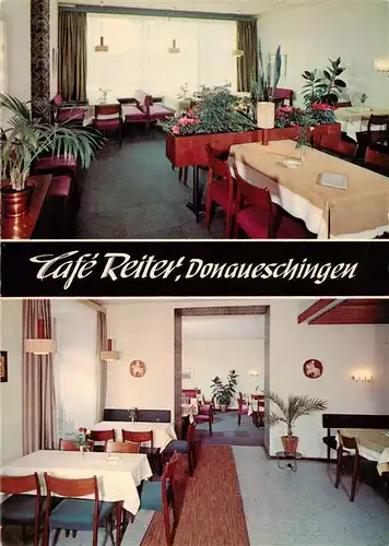 AK / Ansichtskarte 73873732 Donaueschingen Café Reiter Gastraeume Donaueschingen