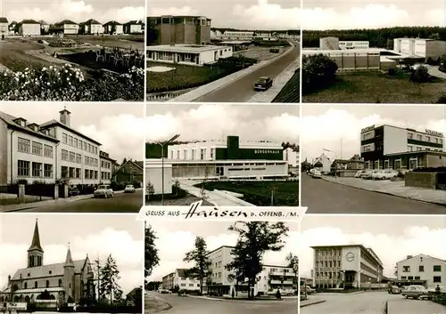 AK / Ansichtskarte 73873752 Hausen_Hessen_Offenbach Teilansichten Buergerhaus Kirche 