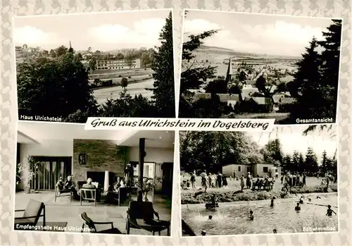 AK / Ansichtskarte  Ulrichstein Hotel Haus Ulrichstein Empfangshalle Gesamtansicht Schwimmbad Ulrichstein