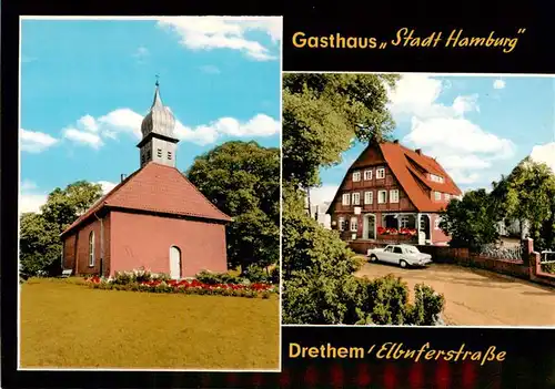 AK / Ansichtskarte  Drethem_Neu_Darchau Gasthaus Stadt Hamburg Kapelle 