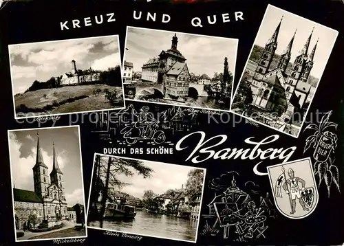 AK / Ansichtskarte 73873795 Bamberg Altenburg Altes Rathaus Dom Michelsberg Klein Venedig Bamberg