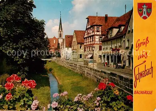 AK / Ansichtskarte  Schwabach Bachgasse Schwabach