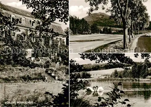 AK / Ansichtskarte  Ippinghausen Schloss Hoehnscheid Panorama Schwanenteich Ippinghausen