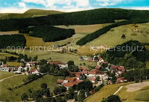 AK / Ansichtskarte  Giebringhausen Naturpark Diemelsee Fliegeraufnahme Giebringhausen