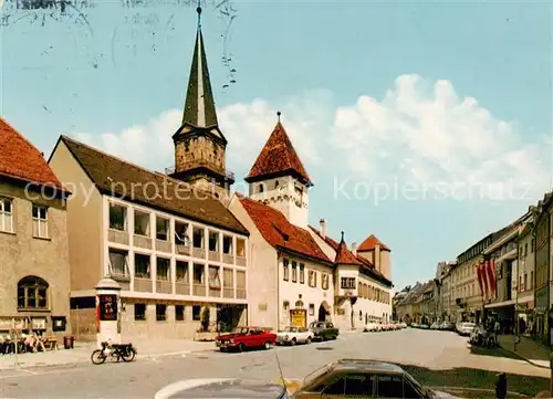 AK / Ansichtskarte  Marktredwitz Hauptstrasse mit altem Rathaus Marktredwitz