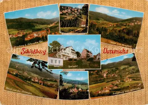 AK / Ansichtskarte 73873846 Osternohe_Lauf Schlossberg Hienberg Blick von Bondorf und der Autobahn Panorama Osternohe_Lauf