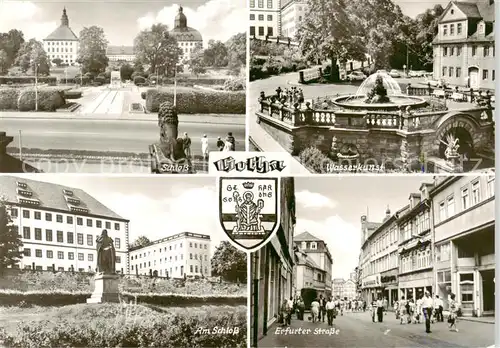 AK / Ansichtskarte  Gotha__Thueringen Schloss Wasserkunst Am Schloss Erfurter Strasse 