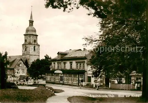 AK / Ansichtskarte  Friedrichroda Blick zur Kirche Friedrichroda