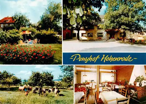 AK / Ansichtskarte  Hohenrode_Rinteln Ponyhof Bauernhof Gaststaette Hohenrode Rinteln