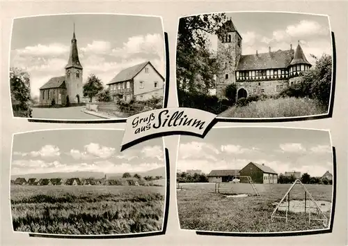 AK / Ansichtskarte  Sillium Kirche Schloss Panorama Sillium