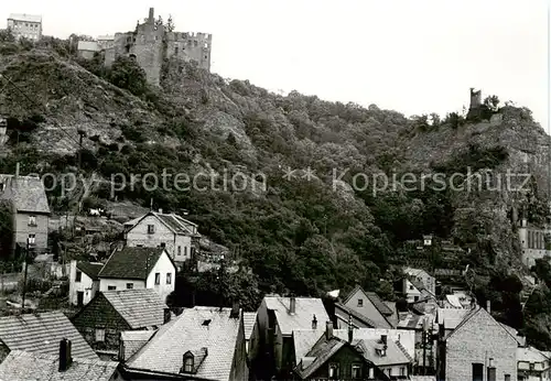 AK / Ansichtskarte 73873953 Idar-Oberstein_Jdar-Oberstein Teilansicht mit Burgruine 