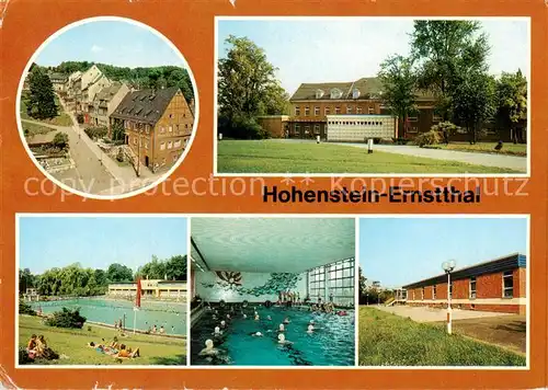 AK / Ansichtskarte  Hohenstein-Ernstthal Altmarkt Kreiskulturhaus Stadtbad Schwimmhalle Hohenstein-Ernstthal