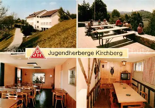 AK / Ansichtskarte 73873993 Kirchberg_Jagst Jugendherberge Kirchberg Terrasse Gastraeume Kirchberg_Jagst