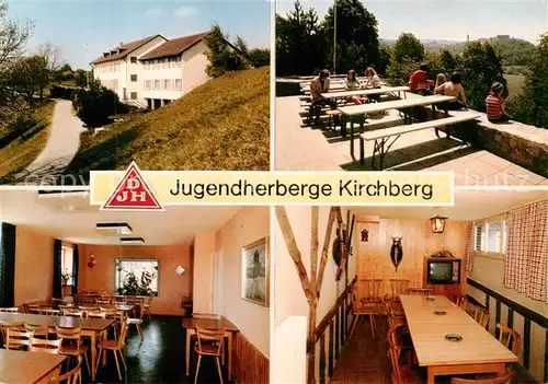 AK / Ansichtskarte  Kirchberg_Jagst Jugendherberge Kirchberg Terrasse Gastraeume Kirchberg_Jagst