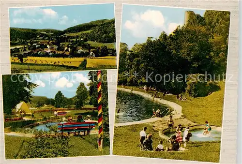 AK / Ansichtskarte  Wallenstein Panorama Schwimmbad Wallenstein