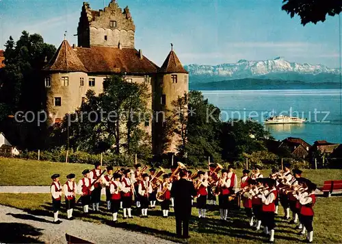 AK / Ansichtskarte  Meersburg_Bodensee Knabenmusik Meersburg Burg Meersburg Bodensee