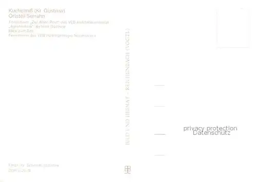 AK / Ansichtskarte  Serrahn_Kuchelmiss Ferienheim Zur Alten Post Seeblick Ferienheim des VEB Hydrogeologie Nordhausen 