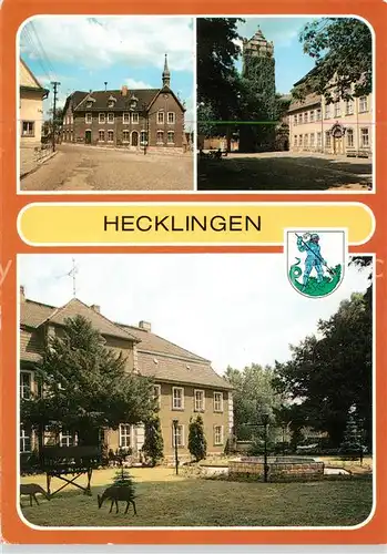 AK / Ansichtskarte 73874029 Hecklingen_Stassfurt Rathaus Feierabendheim Gaensefurth Pflegeheim Hecklingen_Stassfurt