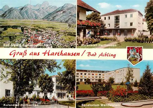 AK / Ansichtskarte 73874047 Harthausen_Bad_Aibling Panorama Kuranstalt Sanatorium Wendelstein Harthausen_Bad_Aibling
