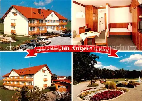 AK / Ansichtskarte  Bad_Fuessing Appartementhaus Im Anger Zimmer Park Bad_Fuessing