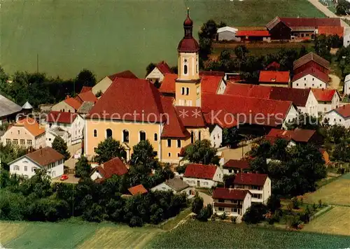 AK / Ansichtskarte 73874084 Bettbrunn Fliegeraufnahme mit Kirche Bettbrunn