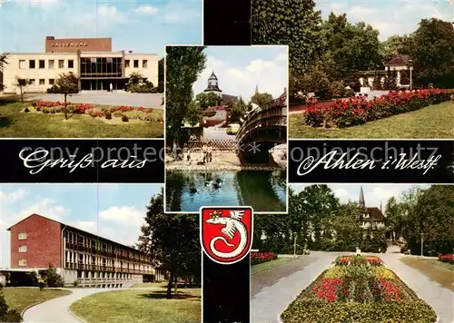 AK / Ansichtskarte  Ahlen_Westfalen Hallenbad Park Details Ahlen_Westfalen