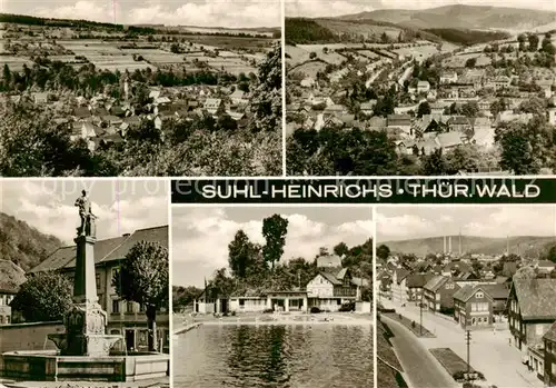 AK / Ansichtskarte  Heinrichs Panorama Brunnen Schwimmbad Strassenpartie Heinrichs