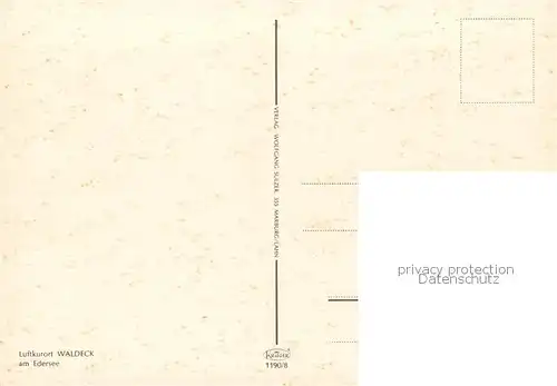 AK / Ansichtskarte  Waldeck__Edersee Strassenpartie 