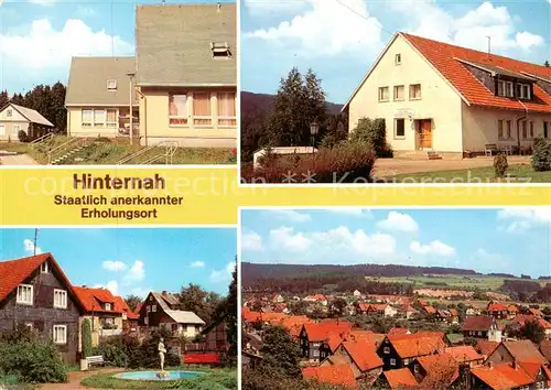 AK / Ansichtskarte 73874123 Hinternah Bungalows Ferienheim Friedrich List Parkanlage Blick vom Muehlberg Hinternah