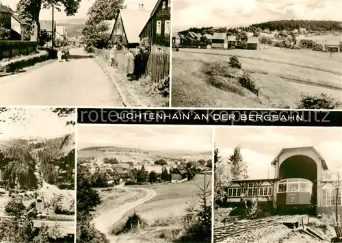 AK / Ansichtskarte 73874136 Lichtenhain_Bergbahn Dorfstrasse Panorama Bergbahn Lichtenhain Bergbahn