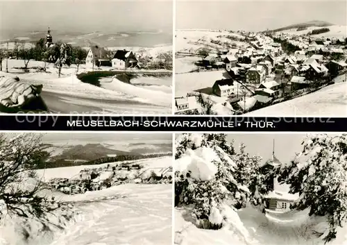 AK / Ansichtskarte 73874139 Schwarzmuehle Winterpanorama Teilansichten Schwarzmuehle