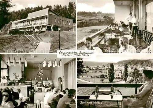 AK / Ansichtskarte  Waldau_Thueringen Erholungsheim Bergkristall Terrasse Cafe Terrassenblick Waldau Thueringen