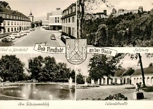 AK / Ansichtskarte 73874176 Bad_Neustadt Bad und Kurhotel Salzburg Am Schwanenteich Wandelhalle Bad_Neustadt