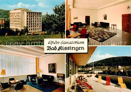 AK / Ansichtskarte 73874180 Bad_Kissingen Rhoen Sanatorium Aufenthaltsraeume Terrasse Bad_Kissingen