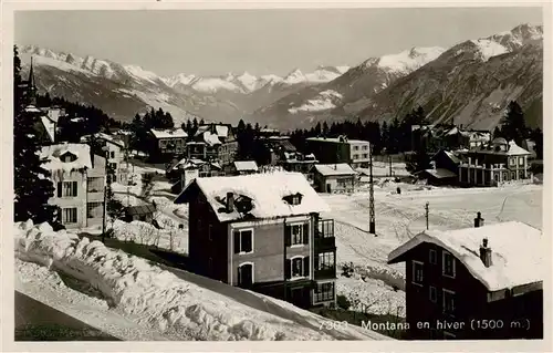 AK / Ansichtskarte  Montana_Crans-Montana_VS en hiver 