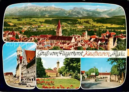 AK / Ansichtskarte 73874239 Kaufbeuren Panorama Marktplatz Kirche Schloss Kaufbeuren