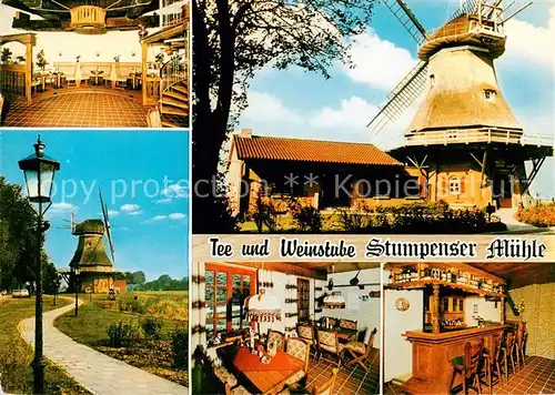 AK / Ansichtskarte 73874246 Horumersiel_Wangerland Tee und Weinstube Stumpenser Muehle Gastraeume Bar 