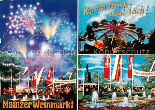 AK / Ansichtskarte  Mainz__Rhein Mainzer Weinmarkt 