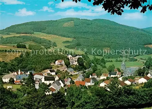 AK / Ansichtskarte  Oberveischede Hotel Haus Sangermann Panorama Oberveischede