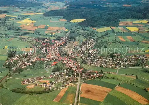 AK / Ansichtskarte  Oberschefflenz_Ober-Schefflenz Fliegeraufnahme 