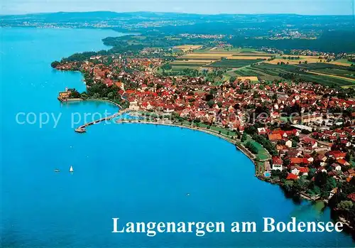 AK / Ansichtskarte 73874288 Langenargen_Bodensee Fliegeraufnahme Langenargen Bodensee