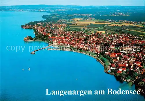 AK / Ansichtskarte  Langenargen_Bodensee Fliegeraufnahme Langenargen Bodensee