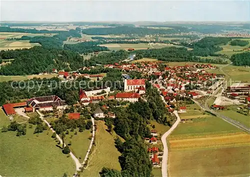 AK / Ansichtskarte  Baumburg_Alz Fliegeraufnahme mit Ehem Augustiner Chorherrenstift mit Altenmarkt Baumburg Alz