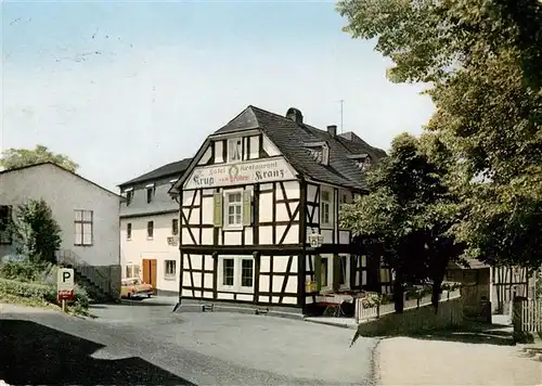 AK / Ansichtskarte 73874300 Ehlscheid Hotel Restaurant Im Krug zum gruenen Kranz Fachwerkhaus Ehlscheid
