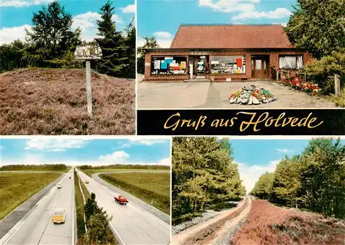 AK / Ansichtskarte 73874312 Holvede_Halvesbostel Ladengeschaeft Waldpartie Autobahn 